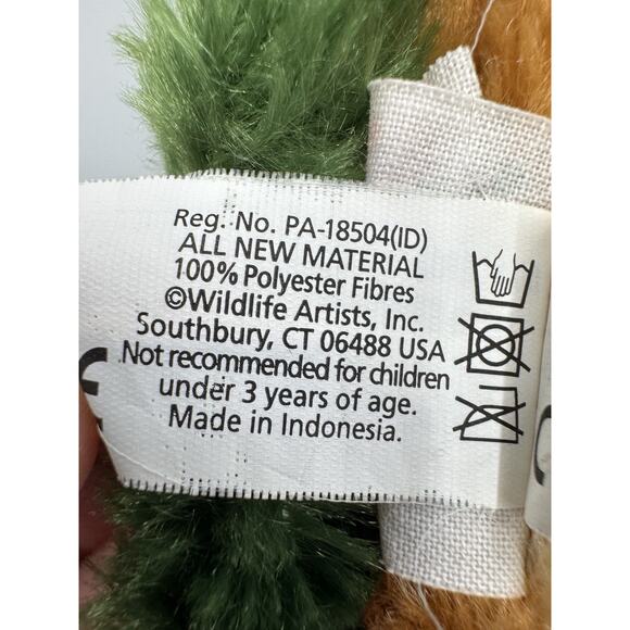 Eco Pals Turtle Plush Wildlife Artist Stuffed Animal 9 Inch - Picture 11 of 11